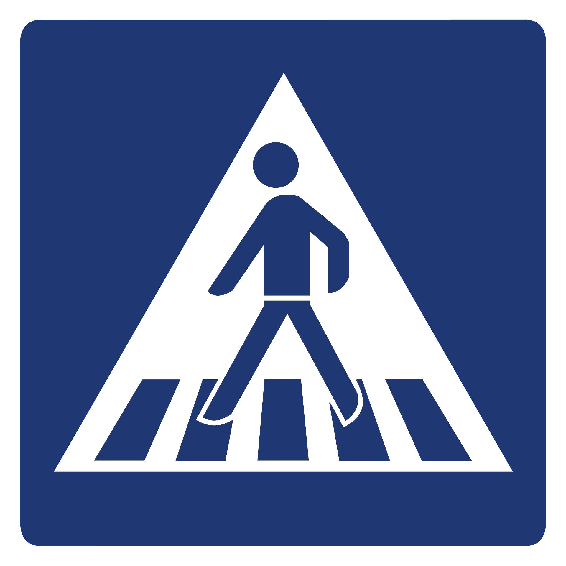 Pedestrian Sign Icon