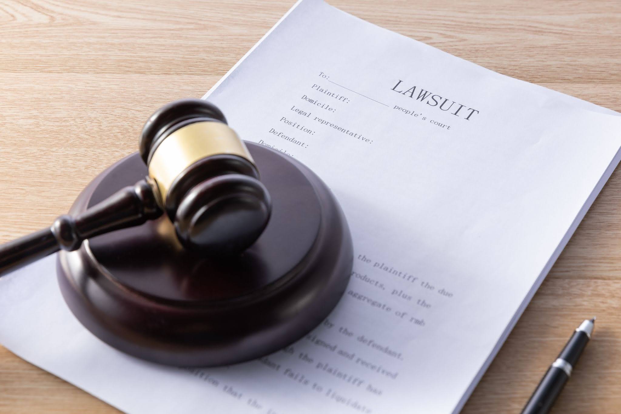Dog bite lawsuit.